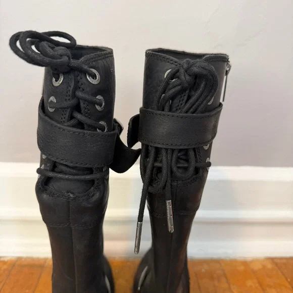 Harley-Davidson Women’s Black Leather Kirtland Riding Boots Size 7 - Picture 7 of 10